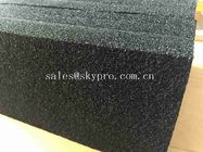 Éponge résistante de couleur de noir de tapis de feuille de mousse du poids léger EPDM d'abrasion plate