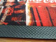 Accessoires faits sur commande minces de décanteurs de tapis de drain de bière de logo de marque de tapis en caoutchouc de barre de PVC de vin de glissement tissés par NO-