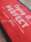 Accessoires faits sur commande minces de décanteurs de tapis de drain de bière de logo de marque de tapis en caoutchouc de barre de PVC de vin de glissement tissés par NO-