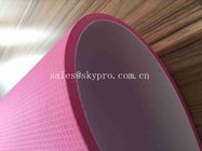tapis faits sur commande de yoga d'impression d'écran de tapis lisse de pointe rose d'exercice de 5mm