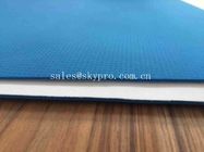 tapis imperméable lavable de yoga de PVC d'exercice imprimé par coutume bleue épaisse de jute de forme physique de glissement de 4mm anti écologique