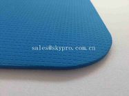 tapis imperméable lavable de yoga de PVC d'exercice imprimé par coutume bleue épaisse de jute de forme physique de glissement de 4mm anti écologique