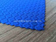 Tissu commercial bleu résistant à la chaleur de débardeur de polyester du néoprène de la stabilité SBR du petit pain 3mm de tissu du néoprène