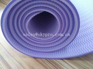 Matériel imperméable du caoutchouc naturel de tapis de yoga de protection de l'environnement pour la gymnastique