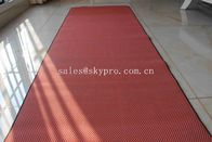 Matériel pliable fait sur commande du caoutchouc naturel de jute d'exercice de tapis de gymnase de tapis de yoga du caoutchouc naturel