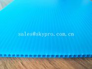Saleté bleue - rendez les panneaux en plastique ridés par pp durables résistants de feuille creuse de polypropylène