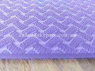 Surface de traction de Wavybone de feuille de mousse d'EVA de tapis d'exercice de preuve de dérapage de tapis de yoga de PVC