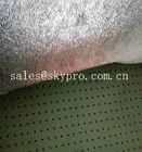 Feuille perforée du néoprène SBR de feuille en caoutchouc de tissu tricotée par polyester avec le tissu fait une boucle