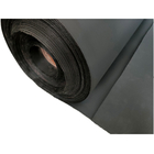 0.6-2.5 mm Tissu en feuille de caoutchouc hypalon noir mat