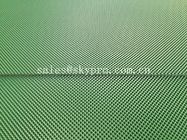 Dessus doux mat brillant de poignée de bande de conveyeur de PVC de diamant de couleur verte