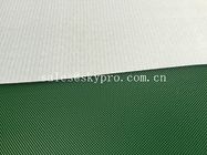 Dessus doux mat brillant de poignée de bande de conveyeur de PVC de diamant de couleur verte