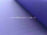 Anti tapis de yoga de bande de glissement de feuille unique en caoutchouc faite sur commande qui respecte l'environnement d'impression