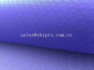 Anti tapis de yoga de bande de glissement de feuille unique en caoutchouc faite sur commande qui respecte l'environnement d'impression