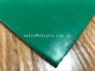 Feuille en caoutchouc ondulée durable du vert 3mm profondément anti dans les nattes en caoutchouc colorées de petit pain