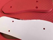 La feuille en caoutchouc de mousse d'EVA de conception humanisée par rouge pour la pantoufle Outsole unique intérieur chausse le matériel