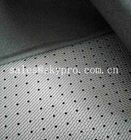 polyester latéral simple de dérapage de 4mm de tissu en nylon perforé respirable noir de preuve tricoté