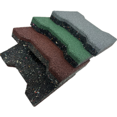Tapis en caoutchouc en forme de H pour l'absorption des chocs carreaux en caoutchouc d'os de chien pour réduire les dommages carreaux de sol en caoutchouc extérieur