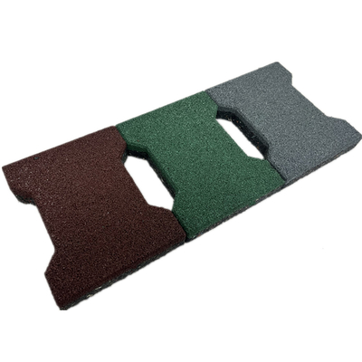 Tapis en caoutchouc en forme de H pour l'absorption des chocs carreaux en caoutchouc d'os de chien pour réduire les dommages carreaux de sol en caoutchouc extérieur