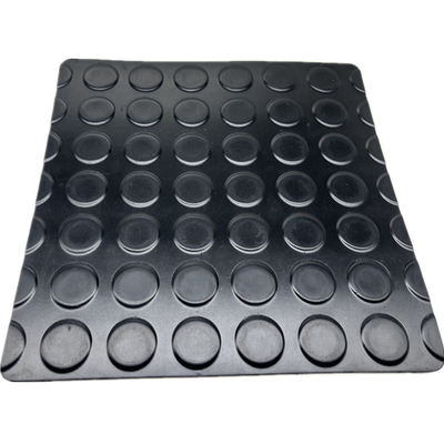 Anti-dérapant Garage noir tapis en caoutchouc plancher de motifs personnalisés ondulés côtelés fins rainurés feuille de caoutchouc de pièce