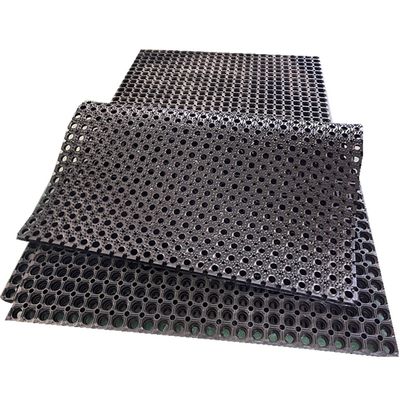 Heavy Duty 8mm Thickness Rubber Mat with Drainage Hole for Commercial Kitchen and Bath