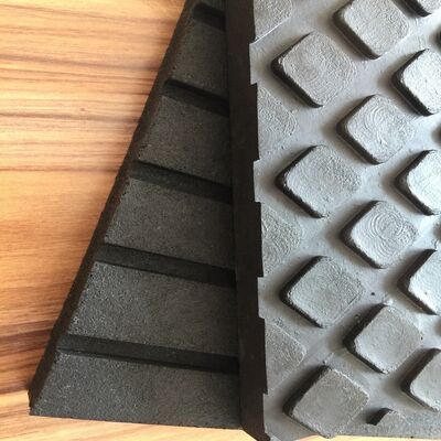 Tapis de stalle pour chevaux en caoutchouc robuste double face de 8 mm d'épaisseur avec motif hexagonal carré