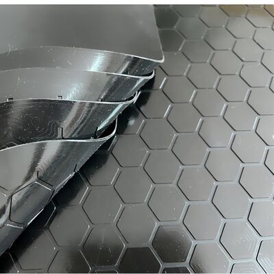 Tapis de porte en caoutchouc hexagonal étanche et facile à nettoyer d'une épaisseur de 5 à 20 mm pour une protection antidérapante