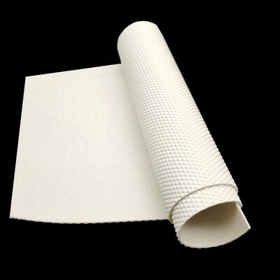 Ceinture de convoyeur antistatique à motif diamanté en PU blanc pour feuille de pâte