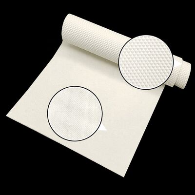 Ceinture de convoyeur antistatique à motif diamanté en PU blanc pour feuille de pâte