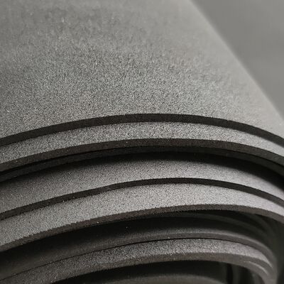 Mousse de caoutchouc EPDM à cellules ouvertes ignifugée, mousse EPDM à cellules ouvertes noire / feuille de mousse