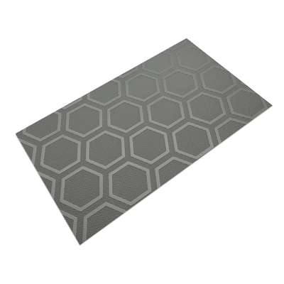 2 Ply bande transporteuse en PVC à motif hexagonal à six barres résistant à l'usure et antidérapant