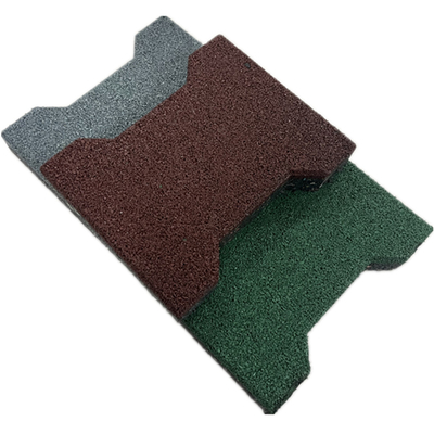Tapis en caoutchouc en forme de H pour l'absorption des chocs carreaux en caoutchouc d'os de chien pour réduire les dommages carreaux de sol en caoutchouc extérieur
